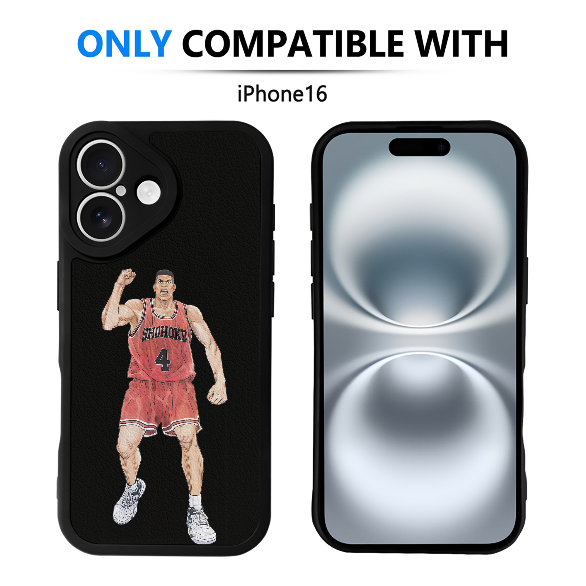 （画像用） SLAM DUNK／スラムダンク 【iPhone 16シリーズ対応】シリコンスマホケース（レザー調） 材質：シリコン